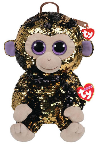 TY Fashion Sequins batůžek s otočnými flitry COCONUT - opička