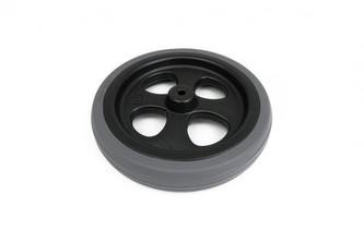 ND FUNNY WHEELS kolo + 2 podložky s šedou gumovou pneumatikou