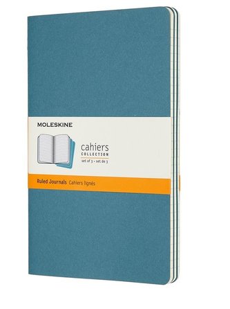 Moleskine: Sešity 3 ks linkované modré L