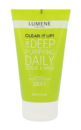 Lumene Clear It Up! Čisticí gel Deep Purifying Daily Scrub & Wash 2in1 150 ml pro ženy