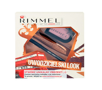 Rimmel London Wonder Full řasenka Wonder Full 11 ml + oční stíny Magnif Eyes Mono 3,5 g 006 Poser + tužka na oči Soft Kohl Kajal 1,2 g 061 Jet Black