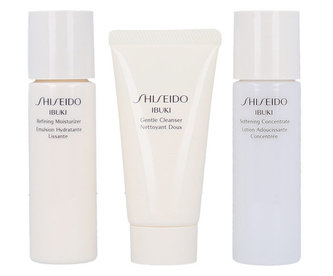 Shiseido Ibuki pleťová péče Ibuki Softening Concentrate 30 ml + čisticí pěna Ibuki Gentle Cleanser 30 ml + pleťová péče Ibuki Refining Moisturizer 30 ml