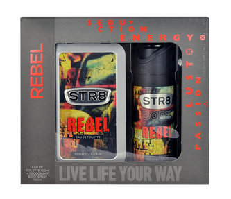 STR8 Rebel toaletní voda 100 ml + deospray 150 ml