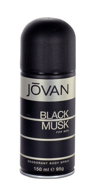 Jovan Musk Deodorant Black 150 ml pro muže