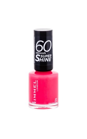 Rimmel London 60 Seconds Lak na nehty Super Shine 8 ml 407 Hot Tropicana pro ženy