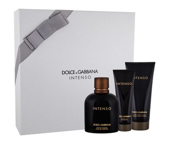 Dolce&Gabbana Pour Homme Intenso parfémovaná voda 125 ml + balzám po holení 100 ml + sprchový gel 50 ml