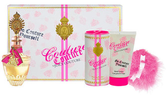Juicy Couture Couture Couture parfémovaná voda 100 ml + tělové mléko 125 ml + tělový pudr 40 g + pudřenka