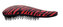 Detangler Detangling Kartáč na vlasy Rubberized 1 ks Zebra Red pro ženy