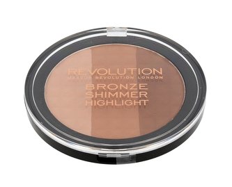 Makeup Revolution London Ultra Bronze, Shimmer And Highlight Pudr 15 g pro ženy