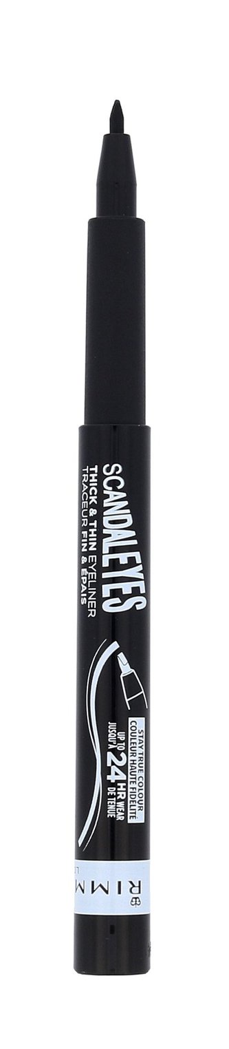Rimmel London Scandal Eyes Oční linka Thick & Thin 1,1 ml 001 Black pro ženy
