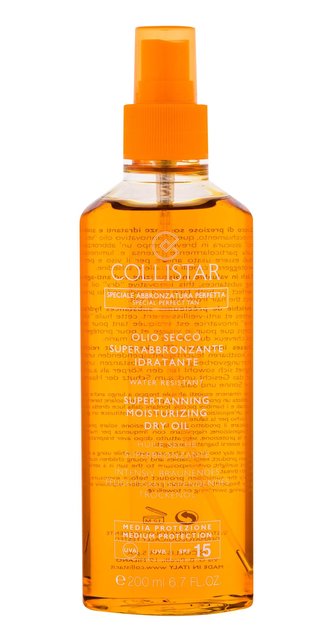 Collistar Special Perfect Tan Opalovací přípravek na tělo Supertanning Moisturizing Dry Oil 200 ml SPF15 pro ženy