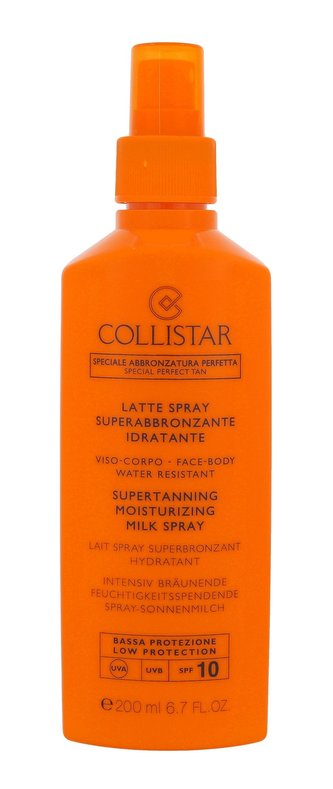 Collistar Special Perfect Tan Opalovací přípravek na tělo Supertanning Moisturizing Milk Spray 200 ml SPF10 pro ženy