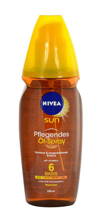 Nivea Sun Tanning Oil Spray Opalovací přípravek na tělo 150 ml SPF6 pro ženy
