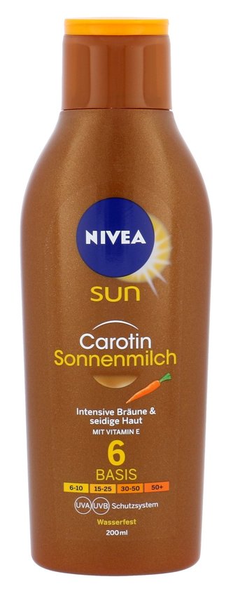 Nivea Sun Carotin Opalovací přípravek na tělo 200 ml SPF6 pro ženy
