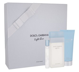 Dolce&Gabbana Light Blue toaletní voda 100 ml + tělový krém 100 ml + toaletní voda 7,4 ml