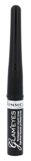 Rimmel London Glam Eyes Oční linka 3,5 ml 001 Black Glamour pro ženy