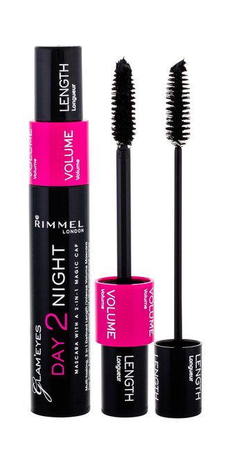 Rimmel London Day 2 Night Řasenka 9,5 ml 001 Black pro ženy