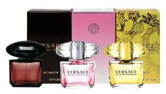 Versace Mini Set 2 edt Yellow Diamond 5 ml + edt Bright Crystal 5 ml + edt Crystal Noir 5 ml
