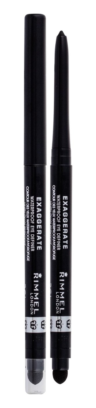 Rimmel London Exaggerate Tužka na oči 0,28 g 261 Noir pro ženy