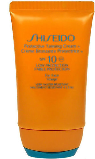 Shiseido Anti-Aging Suncare Opalovací přípravek na obličej Protective Tanning Cream SPF10 50 ml pro ženy