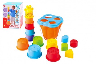 Žirafa štosovací kelímky Žirafa štosovací kelímky