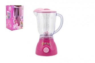 Mixér plast 18cm na baterie se světlem v krabici 13x22x10cm