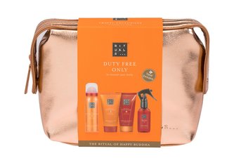 Rituals The Ritual Of Happy Buddha sprchová pěna 50 ml + tělový krém 70 ml + sprchový peeling 70 ml + interiérový sprej 50 ml + kosmetická taštička Rituals The Ritual Of Happy Buddha sprchová pěna 50 ml + tělový krém 70 ml + sprchový peeling 70 ml + interiérový sprej 50 ml + kosmetická taštička