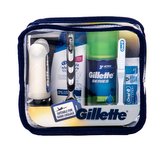 Gillette Mach3 holicí strojek s jednou hlavicí 1 ks + pěna na holení 75 ml + balzám po holení 75 ml + šampon 90 ml + zubní pasta 15 ml + zubní kartáček 1 ks