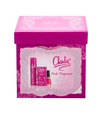 Revlon Charlie Pink toaletní voda 30 ml + tělový sprej 75 ml + lak na nehty Nail Enamel 14,7 ml Sweet Tart
