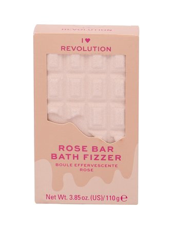 Makeup Revolution London I Heart Revolution Pěna do koupele Chocolate Bar Bath Fizzer 110 g Rose pro ženy Makeup Revolution London I Heart Revolution Pěna do koupele Chocolate Bar Bath Fizzer 110 g Rose pro ženy