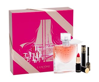 Lancôme La Vie Est Belle parfémovaná voda 50 ml + rtěnka L´Absolu Rouge 378 Matte 1,6 g + řasenka Hypnose 01 Noir Hypnotic 2 ml