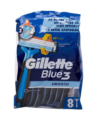 Gillette Blue3 Holicí strojek Smooth 8 ks pro muže