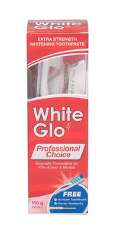 White Glo Professional Choice zubní pasta 100 ml + kartáček na zuby 1 ks + mezizubní kartáček 8 ks