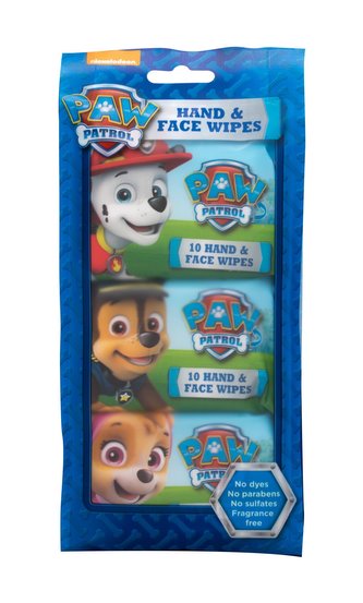 Nickelodeon Paw Patrol Čisticí ubrousky Hand & Face Wipes 30 ks pro děti