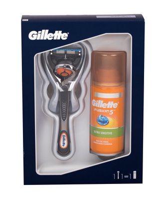 Gillette Fusion Proglide holicí strojek s jednou hlavicí 1 ks + gel na holení Fusion5 Ultra Sensitive 75 ml