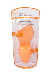 Real Techniques Sponges houbička na make-up 1 ks + gumový aplikátor na make-up 1 ks