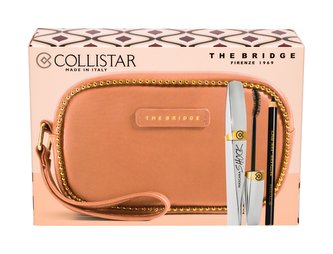 Collistar Shock řasenka 8 ml + tužka na oči Kajal Pencil 0,8 g Black + kosmetická taštička The Bridge
