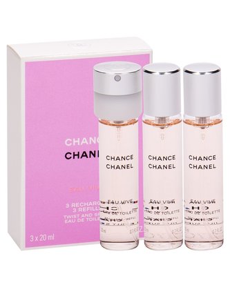 Chanel Chance Toaletní voda Eau Vive 3x20 ml Náplň pro ženy
