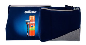 Gillette Fusion Proglide holicí strojek s jednou hlavicí 1 ks + gel na holení Fusion5 Ultra Sensitive 200 ml + kosmetická taška