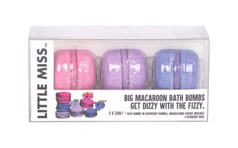 Little Miss Little Miss Pěna do koupele Big Macroon Bath Bombs 360g g pro děti