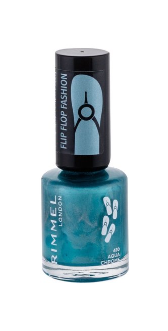 Rimmel London 60 Seconds Lak na nehty Flip Flop 8 ml 410 Aqua Chrome pro ženy