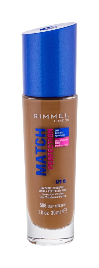Rimmel London Match Perfection Makeup 30 ml 506 Deep Noisette SPF15 pro ženy Rimmel London Match Perfection Makeup 30 ml 506 Deep Noisette SPF15 pro ženy