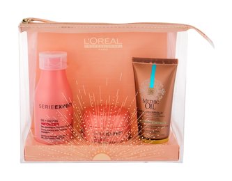 L´Oréal Professionnel Série Expert šampon 100 ml + maska na vlasy 75 ml + krém na vlasy Mythic Oil Creme Universelle 50 ml + kosmetická taštička