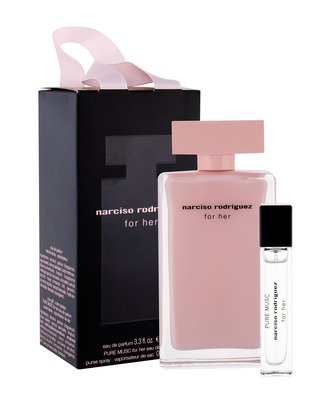 Narciso Rodriguez For Her parfémovaná voda 100 ml + parfémovaná voda Pure Musc 10 ml