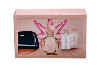 Bvlgari Rose Goldea parfémovaná voda 90 ml + tělové mléko 75 ml + sprchový gel 75 ml + kosmetická taška Bvlgari Rose Goldea parfémovaná voda 90 ml + tělové mléko 75 ml + sprchový gel 75 ml + kosmetická taška
