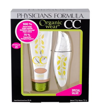 Physicians Formula Organic Wear CC krém SPF20 35 ml + řasenka 7,5 g Ultra Black