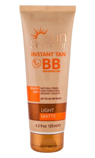 Rimmel London Sun Shimmer BB krém 9in1 125 ml Light Matte pro ženy Rimmel London Sun Shimmer BB krém 9in1 125 ml Light Matte pro ženy