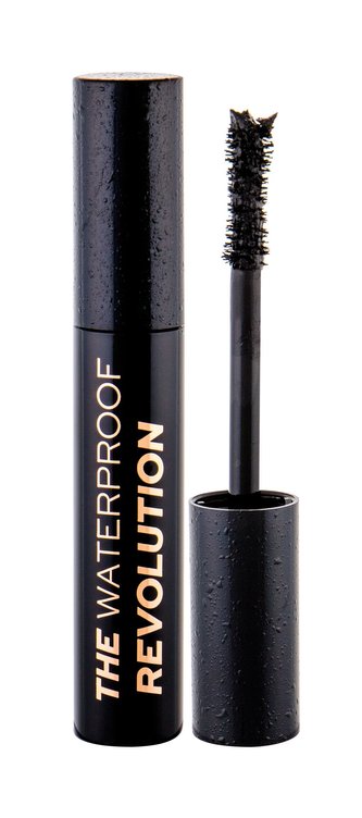 Makeup Revolution London The Mascara Revolution Řasenka Waterproof 8 ml Black pro ženy Makeup Revolution London The Mascara Revolution Řasenka Waterproof 8 ml Black pro ženy