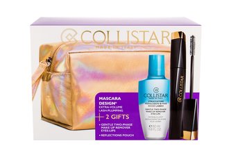 Collistar Design řasenka 11 ml + dvoufázový odličovací přípravek Gentle Two Phase 50 ml + kosmetická taštička
