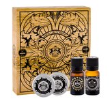 DEAR BARBER Beard Balm balzám na vousy 15 ml + vosk na knír Moustache Wax 15 ml + olej na vousy Beard Oil 10 ml + toaletní voda With Confidence 10 ml